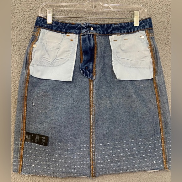 Buffalo David Bitton Women's Denim Sequined skirt - Picture 7 of 9